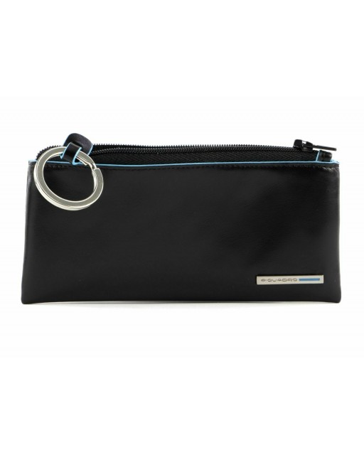 PIQUADRO - Astuccio Portachiavi in Pelle con un anello  - PC1514B2