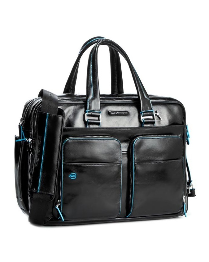 Piquadro Borsa porta PC 15" espandibile con tracolla Blue Square