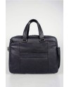 PIQUADRO - Cartella in pelle due manici BagMotic - Blu - CA3950B3BM/BLU