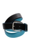 PIQUADRO - Cintura 35mm fibbia ad ardiglione metallo - Nero - CU3455B2/N