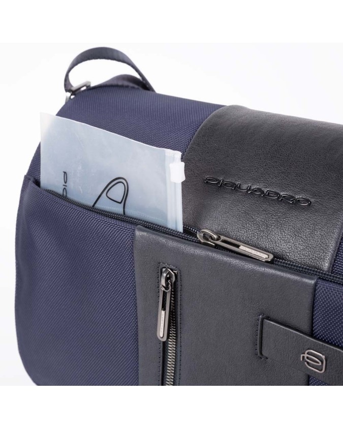 Borse Messenger Piquadro - Borsa Messenger in tessuto riciclato