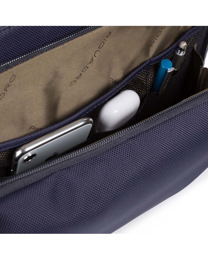Borse Messenger Piquadro - Borsa Messenger in tessuto riciclato