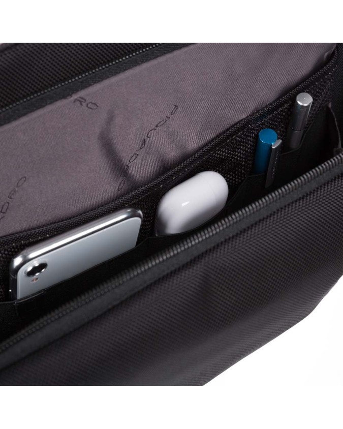 Borse Messenger Piquadro - Borsa Messenger in tessuto riciclato