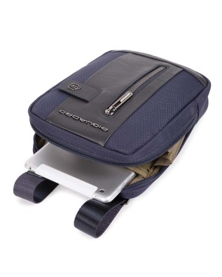 Piquadro - Borsello piccolo porta iPad®mini in tessuto riciclato Brief 2 2