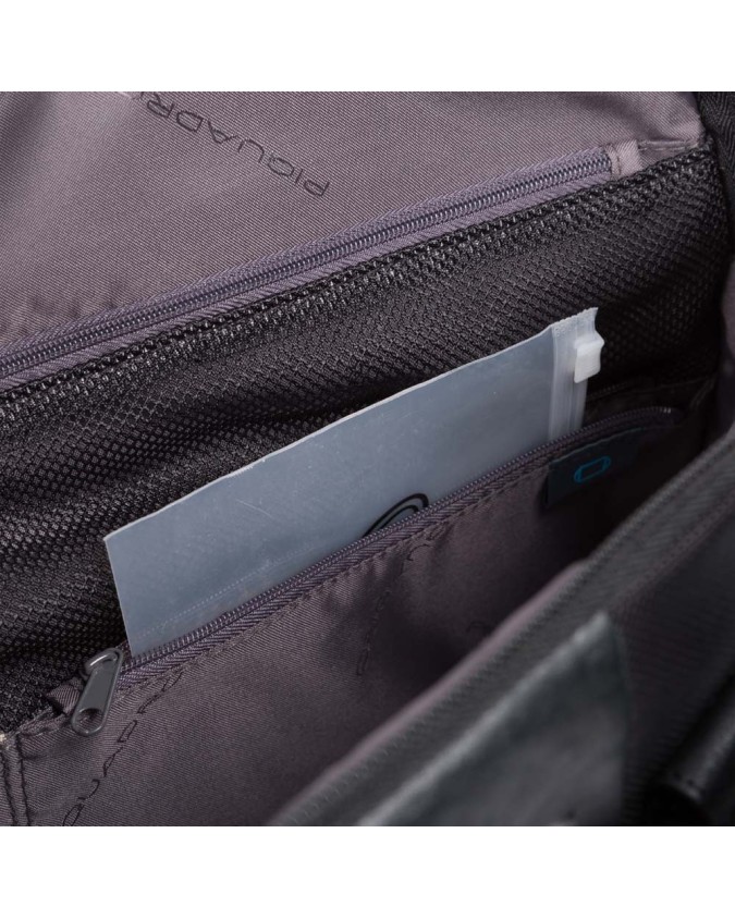 Piquadro - Cartella 2 comparti PC 15,6''  in pelle e tessuto Brief 2