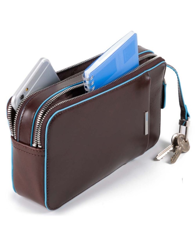 Pochette e Bustine Piquadro - Pochette uomo con tasca frontale