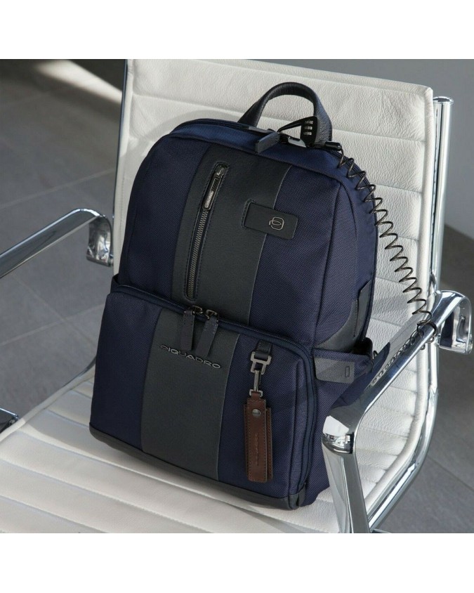 Zaini Porta PC Piquadro - Zaino in pelle e tessuto All-tech