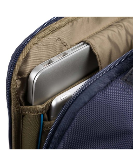 Piquadro - Zaino Medio porta PC 15,6'' e porta iPad® in tessuto riciclato Brief 2