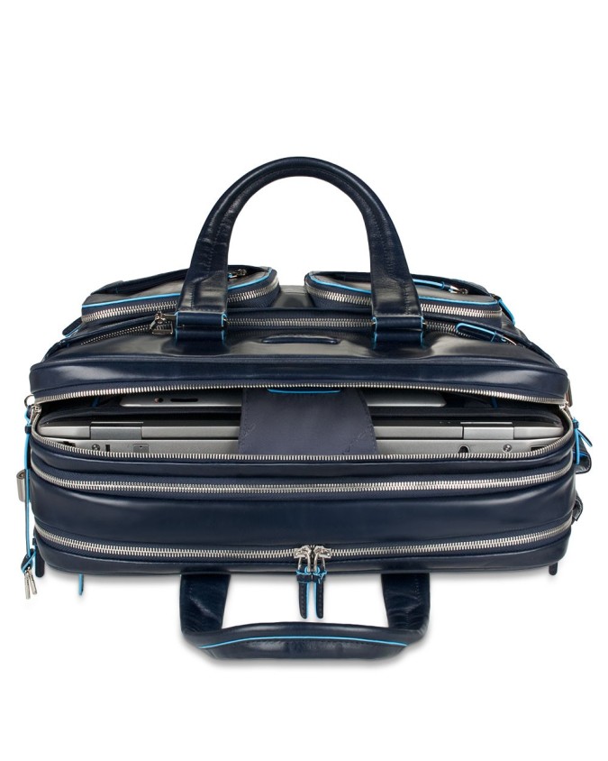 Piquadro Borsa porta PC 15" espandibile con tracolla Blue Square