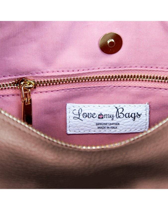 Borse a Tracolla Love My Bags Happy - Borsa/Pochette in vitello