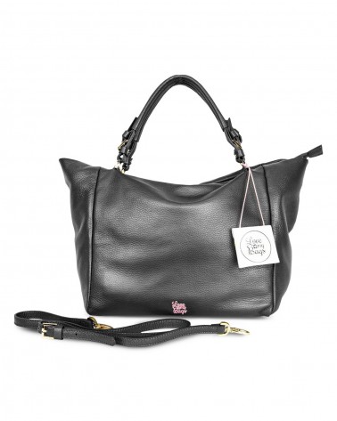 Borse a Spalla Love My Bags Happy - Sacca in vitello due manici 2