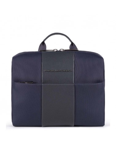 Beauty case Piquadro - Beauty case con gancio in pelle e tessuto 2