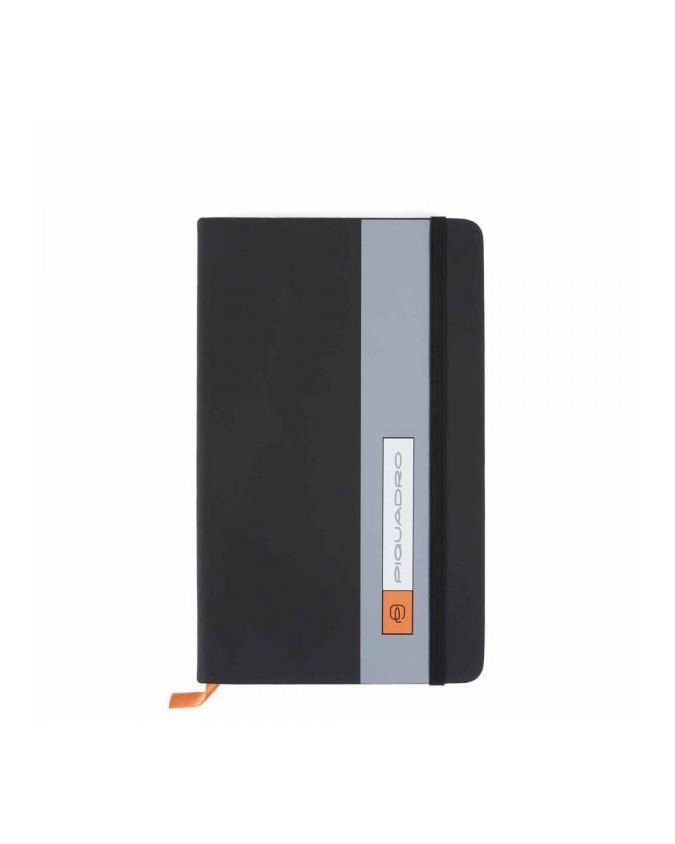 Agende e Portadocumenti Piquadro - Quaderno A5 pelle e tessuto