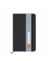 Agende e Portadocumenti Piquadro - Quaderno A5 pelle e tessuto