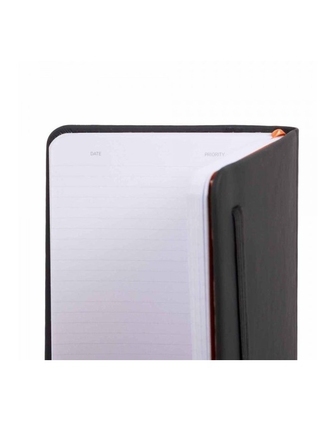 Agende e Portadocumenti Piquadro - Quaderno A5 pelle e tessuto