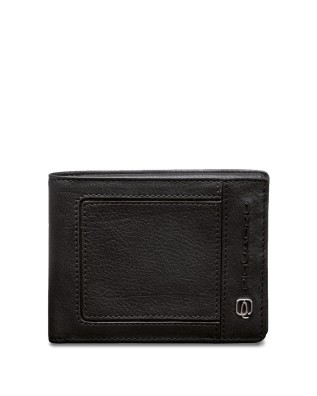 PIQUADRO - Portafoglio uomo con porta carte credito - Nero -