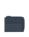 Porta carte di credito Piquadro - Portamonete in pelle con