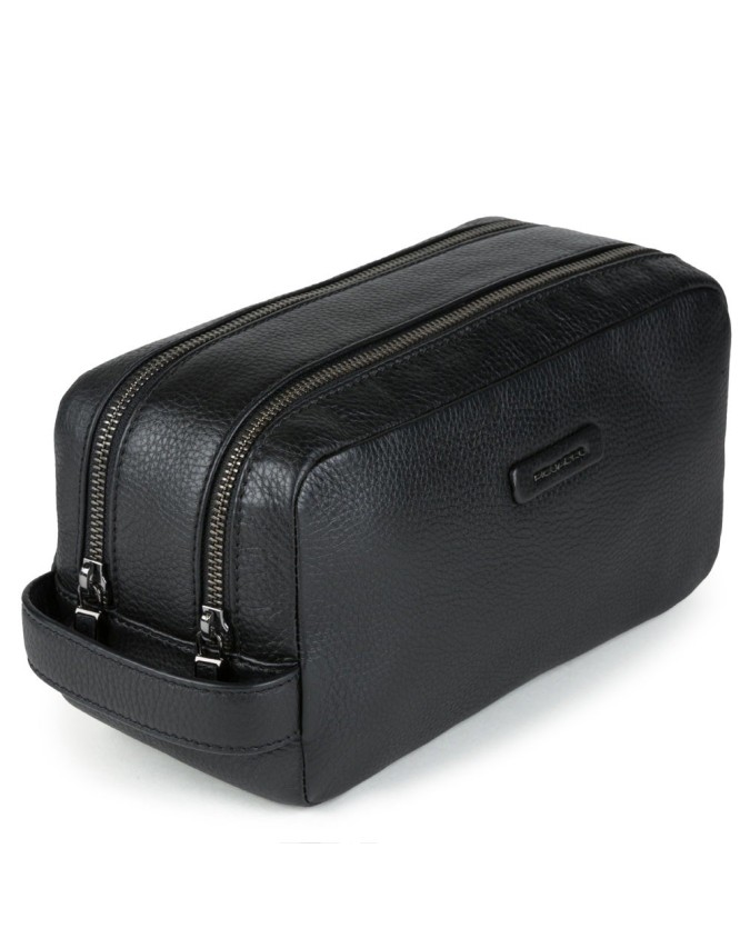 Pochette Uomo Piquadro - Nécessaire da viaggio in pelle a due