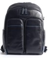 Zaini Porta PC Piquadro - Zaino porta pc 14'' in pelle Blue