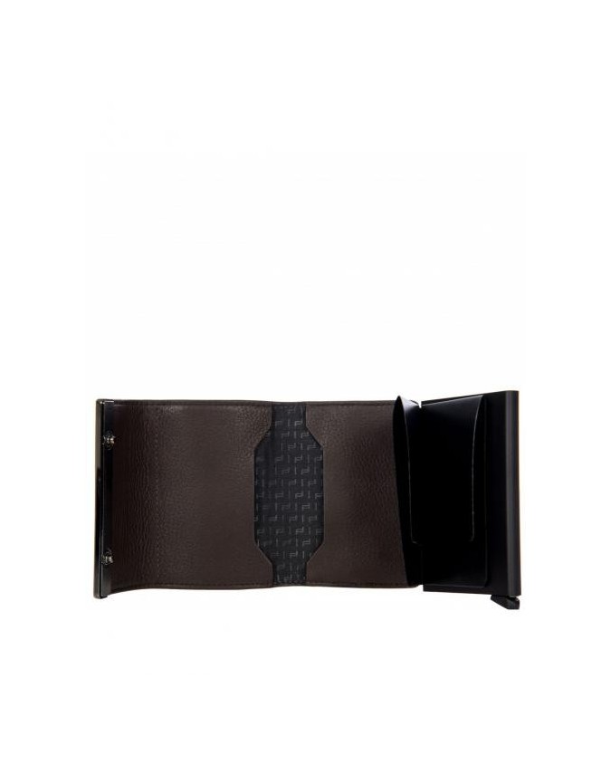  Porsche Design - Porta carte di credito in pelle e metallo