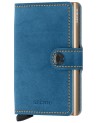 Portafogli Uomo Secrid - Miniwallet in pelle e alluminio Indigo