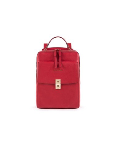 Zaini Porta PC Piquadro - Zaino piccolo in pelle con zip porta 2