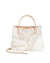 Alviero Martini Prima Classe -  Borsa piccola a mano con tracolla Geo White
