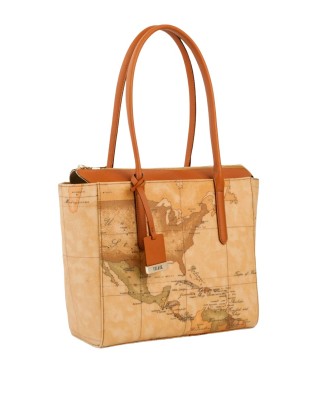 Alviero Martini Prima Classe -  Borsa shopping media in tessuto Geo Classic 2