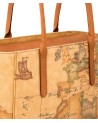 Alviero Martini Prima Classe -  Borsa shopping media in tessuto Geo Classic