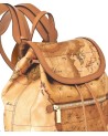 Alviero Martini Prima Classe -  Zaino con angoli in pelle Geo Classic
