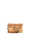 Alviero Martini Prima Classe - Bandoliera media a tracolla in tessuto stampato Geo Classic