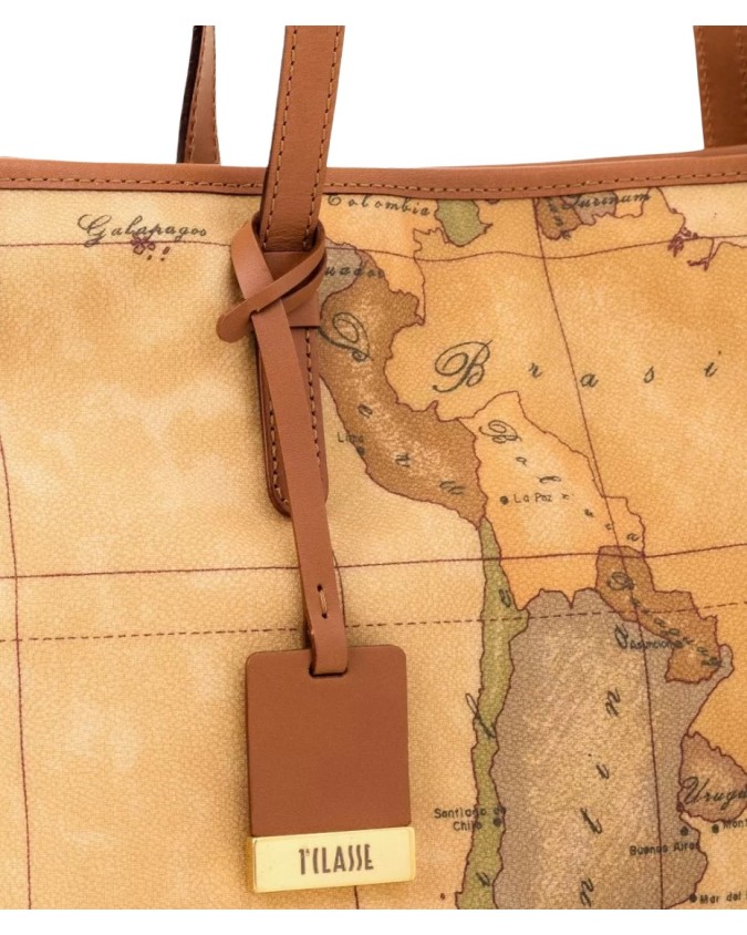 Alviero Martini Prima Classe -  Borsa shopping media con doppio manico Geo Classic