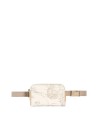 Alviero Martini Prima Classe - Marsupio con cintura a nastro in tessuto Geo White