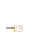 Alviero Martini Prima Classe - Marsupio con cintura a nastro in tessuto Geo White