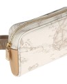 Alviero Martini Prima Classe - Marsupio con cintura a nastro in tessuto Geo White