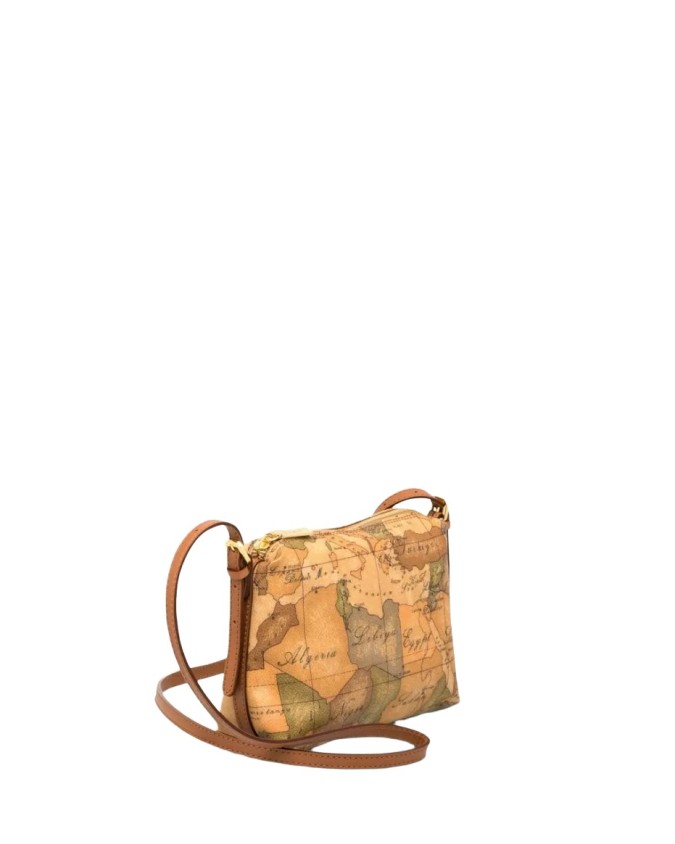 Alviero Martini Prima Classe -  Borsa mini a tracolla in tessuto stampato Geo Classic