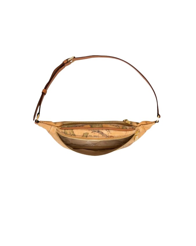 Alviero Martini Prima Classe - Marsupio con fibbia logata in tessuto Geo Classic