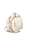 Alviero Martini Prima Classe -  Borsa grande a mano in tessuto Geo White