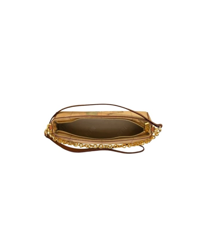 Alviero Martini Prima Classe - Borsa mini a tracolla in tessuto Geo Classic