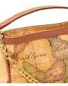Alviero Martini Prima Classe - Borsa mini a tracolla in tessuto Geo Classic