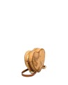 Alviero Martini Prima Classe - Mini borsa tracolla a cuore in tessuto Geo Classic
