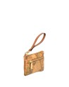 Alviero Martini Prima Classe - Pochette a mano in tessuto stampato Geo Classic con occhiello
