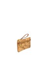 Alviero Martini Prima Classe - Pochette in tessuto stampato Geo Classic grande con occhiello