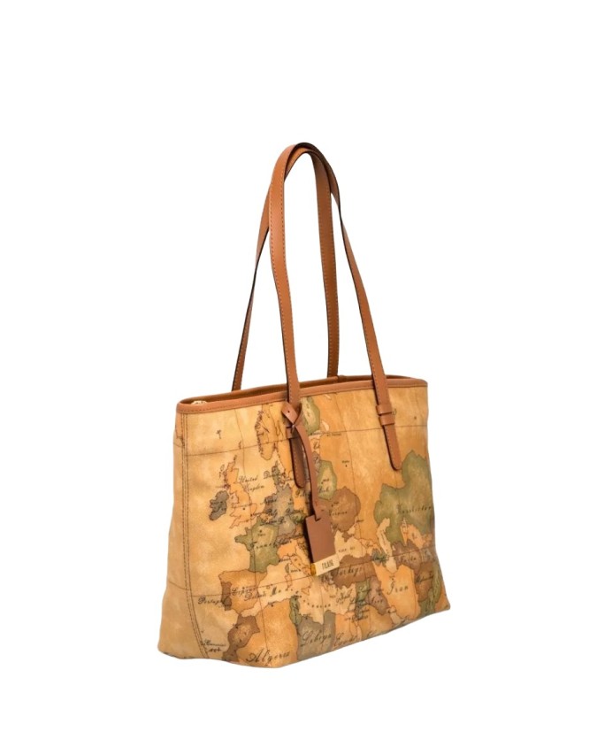 Alviero Martini Prima Classe  - Borsa Shopping dimensione Media in Tessuto Geo Classic