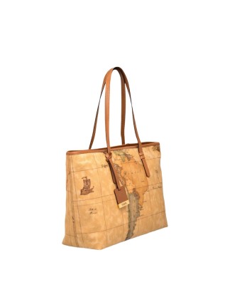 Alviero Martini Prima Classe - Borsa Shopping Grande in Tessuto Geo Classic 2