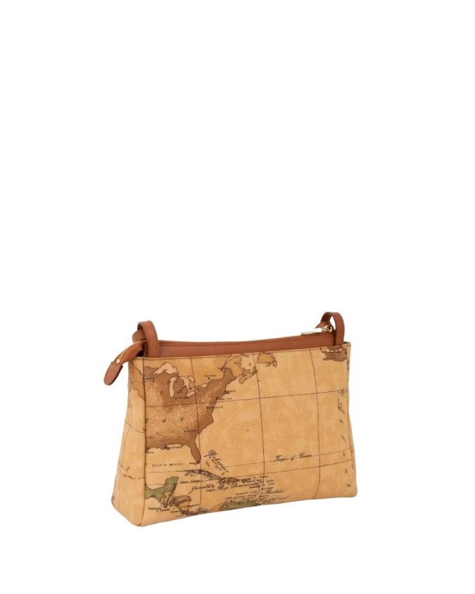 Alviero Martini Prima Classe - Borsa a tracolla grande stampa Geo Classic