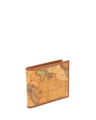 Alviero Martini Prima Classe - Portafogli in tessuto stampato con cartina geografica Geo Classic 2