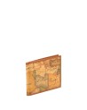 Alviero Martini Prima Classe - Portabanconote in tessuto stampato con cartina geografica Geo Classic