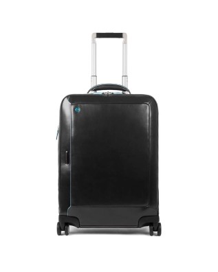 Piquadro - Trolley cabina porta PC 15.6'' in pelle Blue Square 2