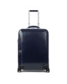Piquadro - Trolley cabina porta PC 15.6'' in pelle Blue Square